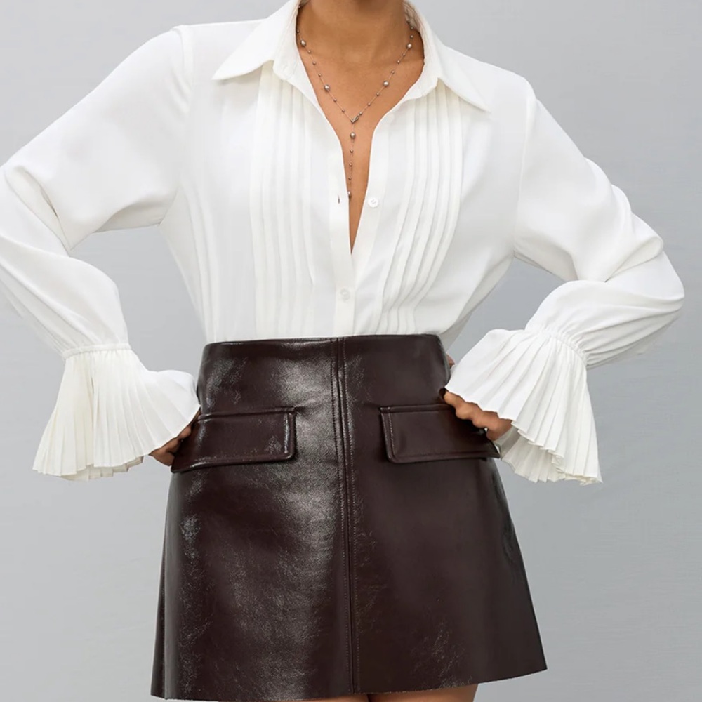 Commense Pleated bell sleeve shirt - NWT